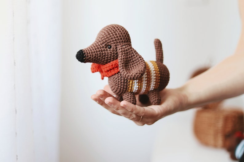 Crochet Dachshund Dog Pattern Amigurumi Dog Pattern Puppy Crochet Dog image 4