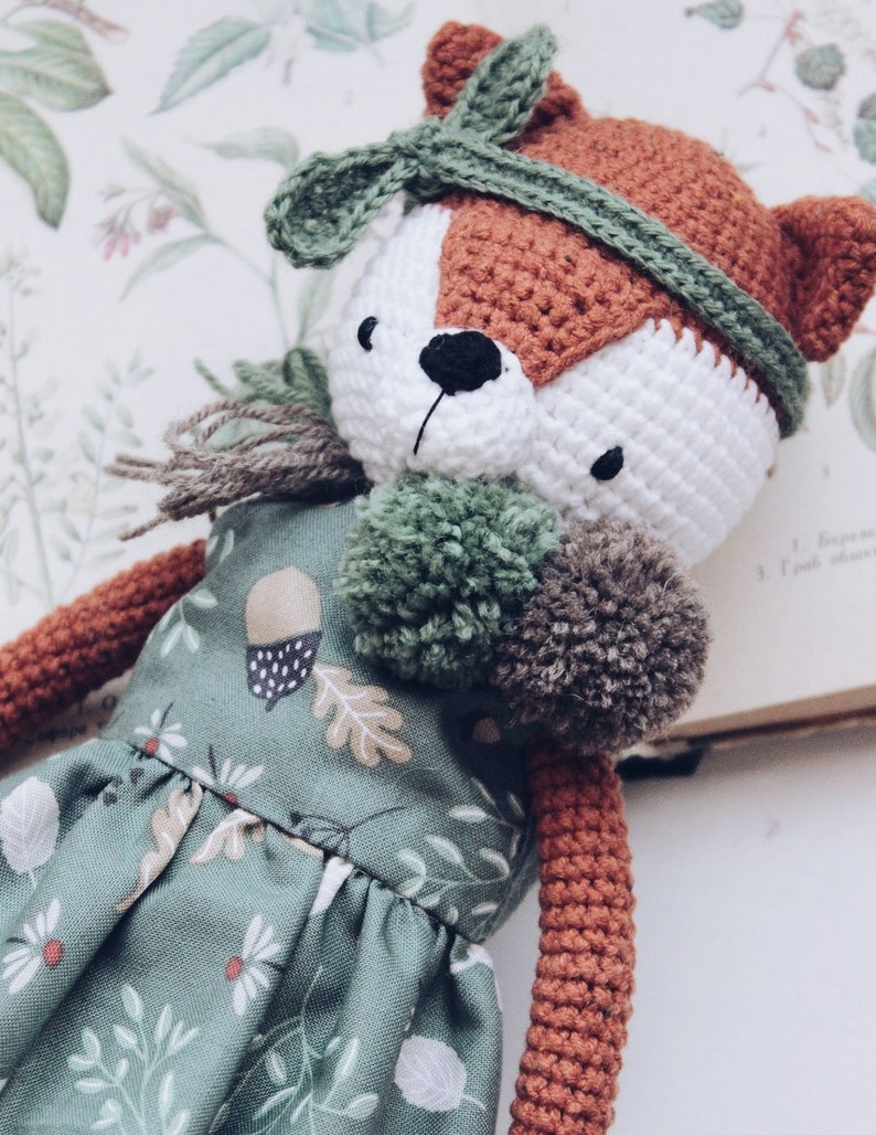 Amigurumi Crochet Fox Pattern Alice Fox Crochet Tutorial PDF imagem 8