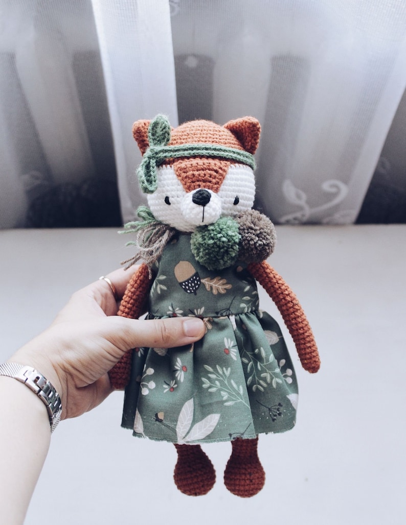 Amigurumi Crochet Fox Pattern Alice Fox Crochet Tutorial PDF imagem 5