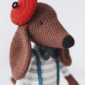 Charli Dog Crochet Pattern Dachshund Pattern Amigurumi Dog Crochet Puppy Pattern, English PDF image 2