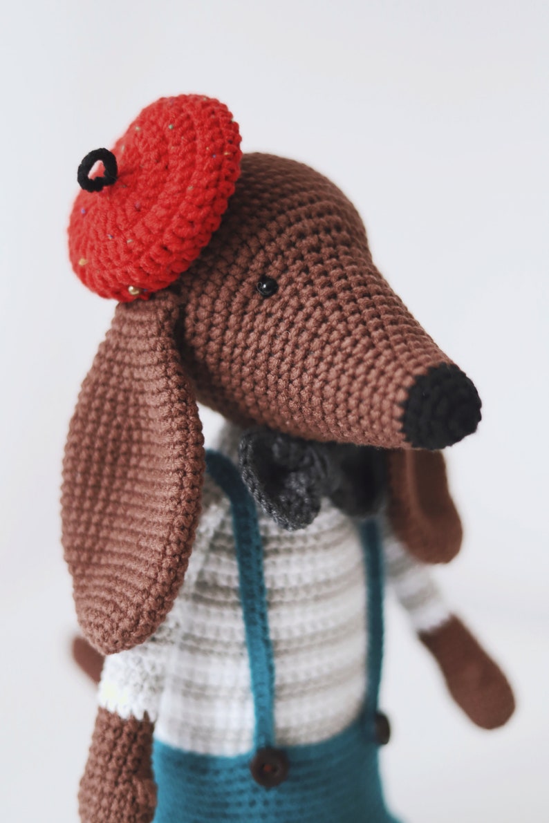 Charli Dog Crochet Pattern Dachshund Pattern Amigurumi Dog Crochet Puppy Pattern, English PDF image 2