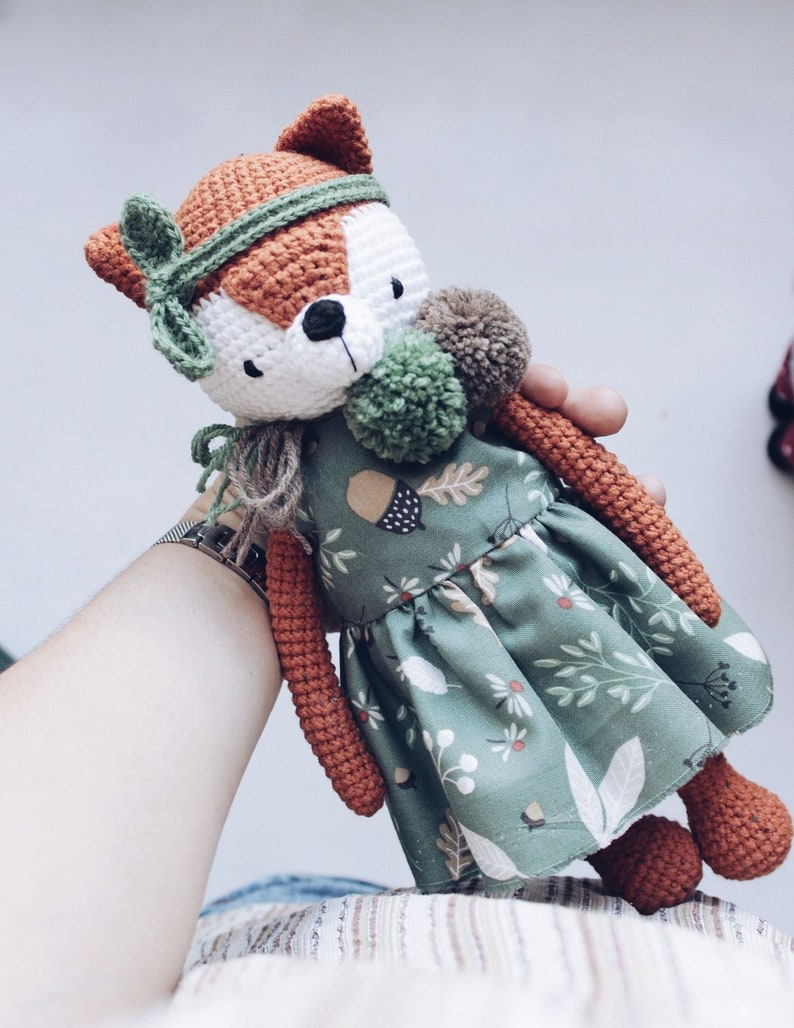 Amigurumi Crochet Fox Pattern Alice Fox Crochet Tutorial PDF imagem 4