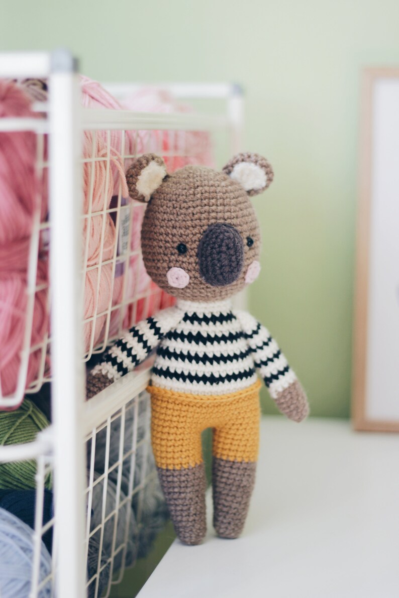 Crochet Pattern Koala Matthew Amigurumi Koala Animal Pattern Koala Bear