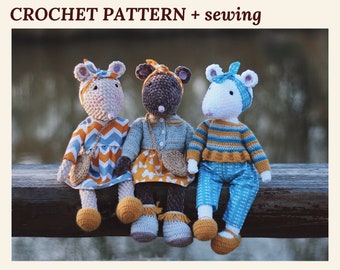 Mouse Crochet Pattern Amigurumi Mouse Pattern Stuffed Mouse