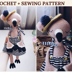 Flamingo Crochet Pattern Mary Flamingo Crochet Bird Pattern