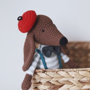 Charli Dog Crochet Pattern Dachshund Pattern Amigurumi Dog Crochet Puppy Pattern, English PDF image 6