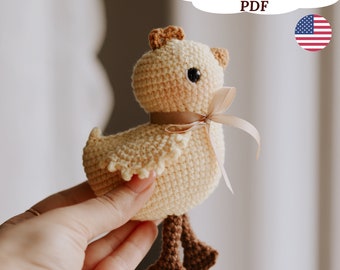 Chick Crochet Pattern, Amigurumi Chicken Pattern, Crochet Chick