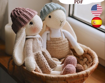 Bunny Crochet Pattern Amigurumi Rabbit Pattern Crochet Bunny PDF