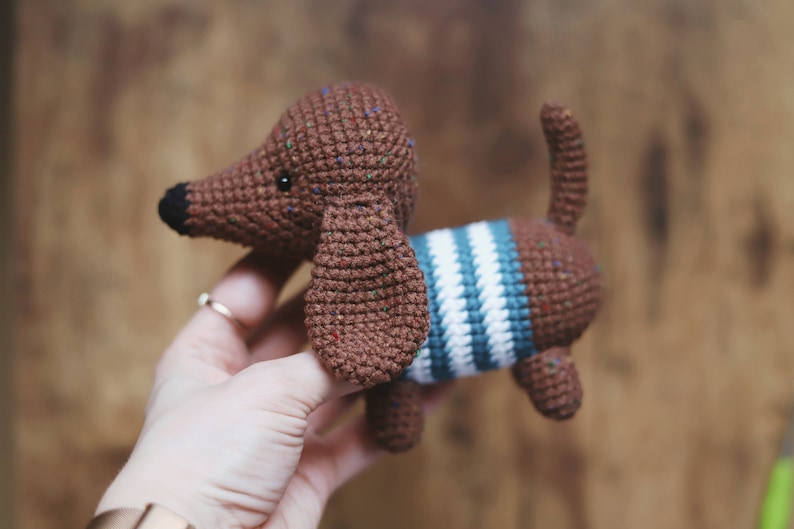 Crochet Dachshund Dog Pattern Amigurumi Dog Pattern Puppy Crochet Dog image 2