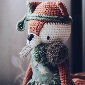 Amigurumi Crochet Fox Pattern Alice Fox Crochet Tutorial PDF image 3