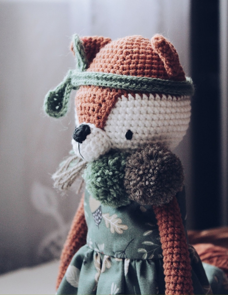 Amigurumi Crochet Fox Pattern Alice Fox Crochet Tutorial PDF imagem 3