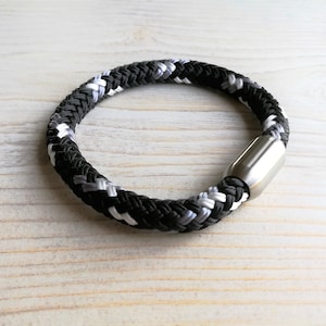 Nautical rope bracelet with stainless steel clasp, rope bracelet for men, surfers bracelet, gift for father, gift for husband, gift friend