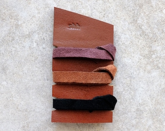 Hairbands made of supple suede