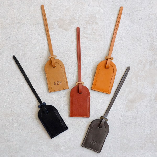 Leather Luggage Tag Etsy