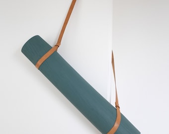 Yoga Mat Strap, echt Leder