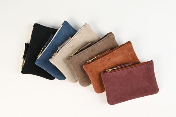 MINI Suede Pouch with Zipper