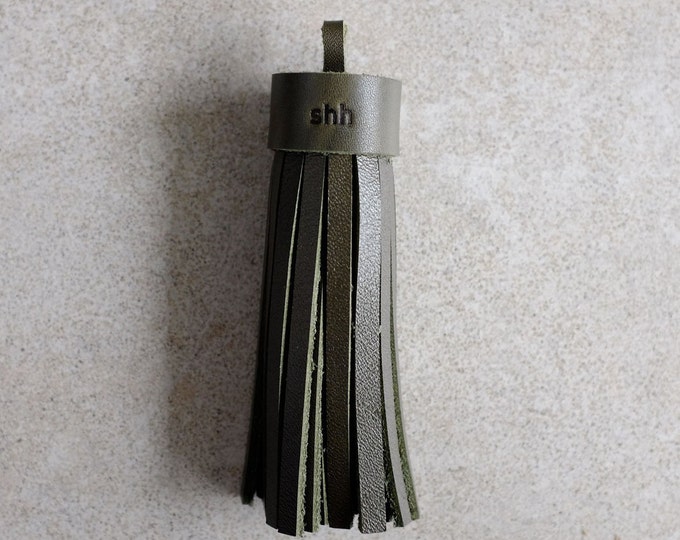 Single Tassel, Tassel in Elephant genuine leather