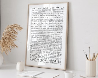 Grease Summer Nights Tekst piosenki – Wersja cyfrowa do pobrania