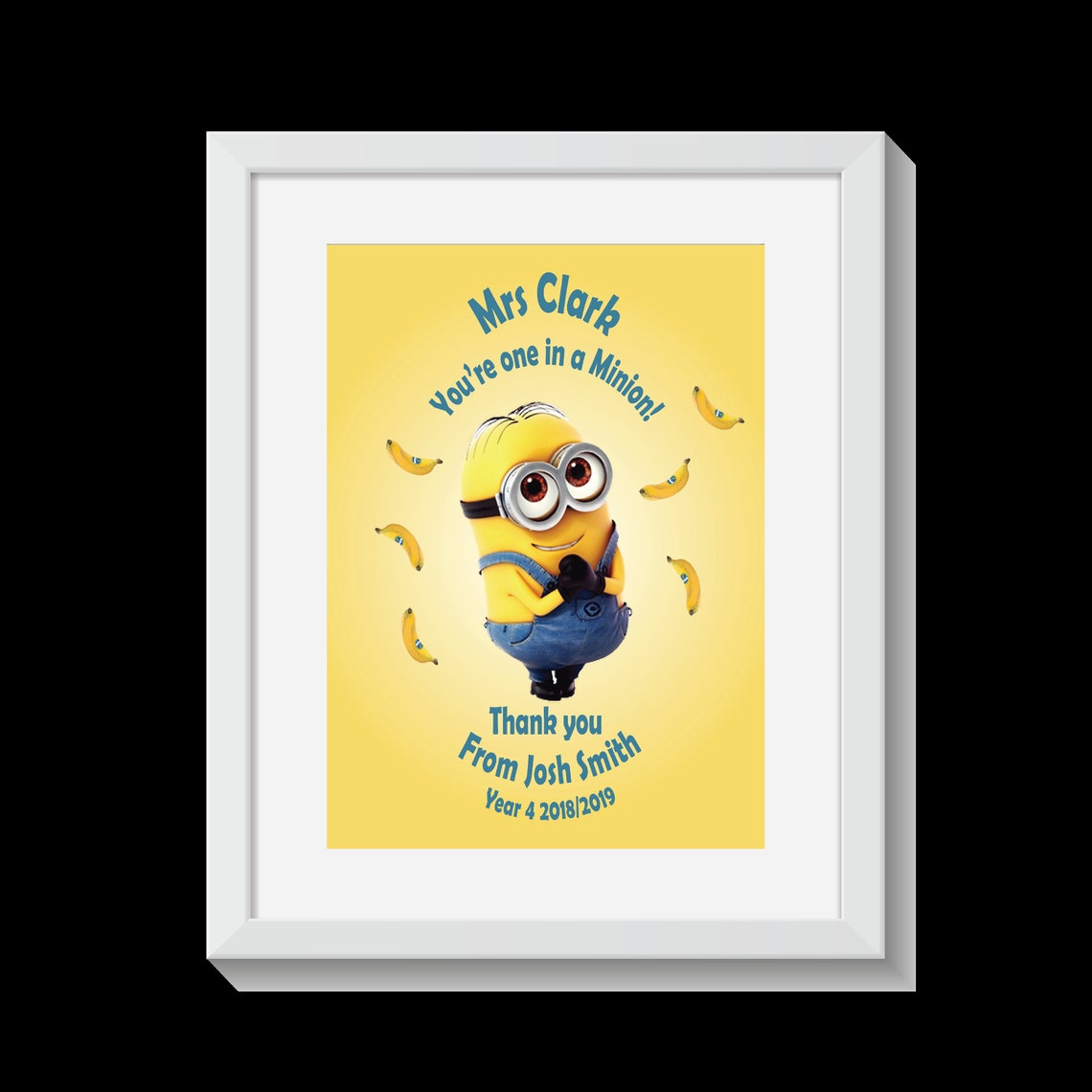 Youre One in A Minion Personalised Teachers Gift Thank You - Etsy