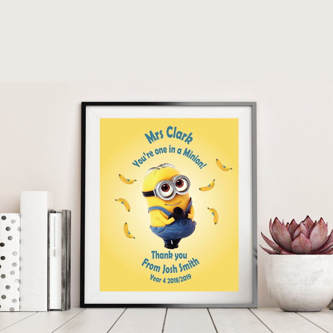 Youre One in A Minion Personalised Teachers Gift Thank You - Etsy