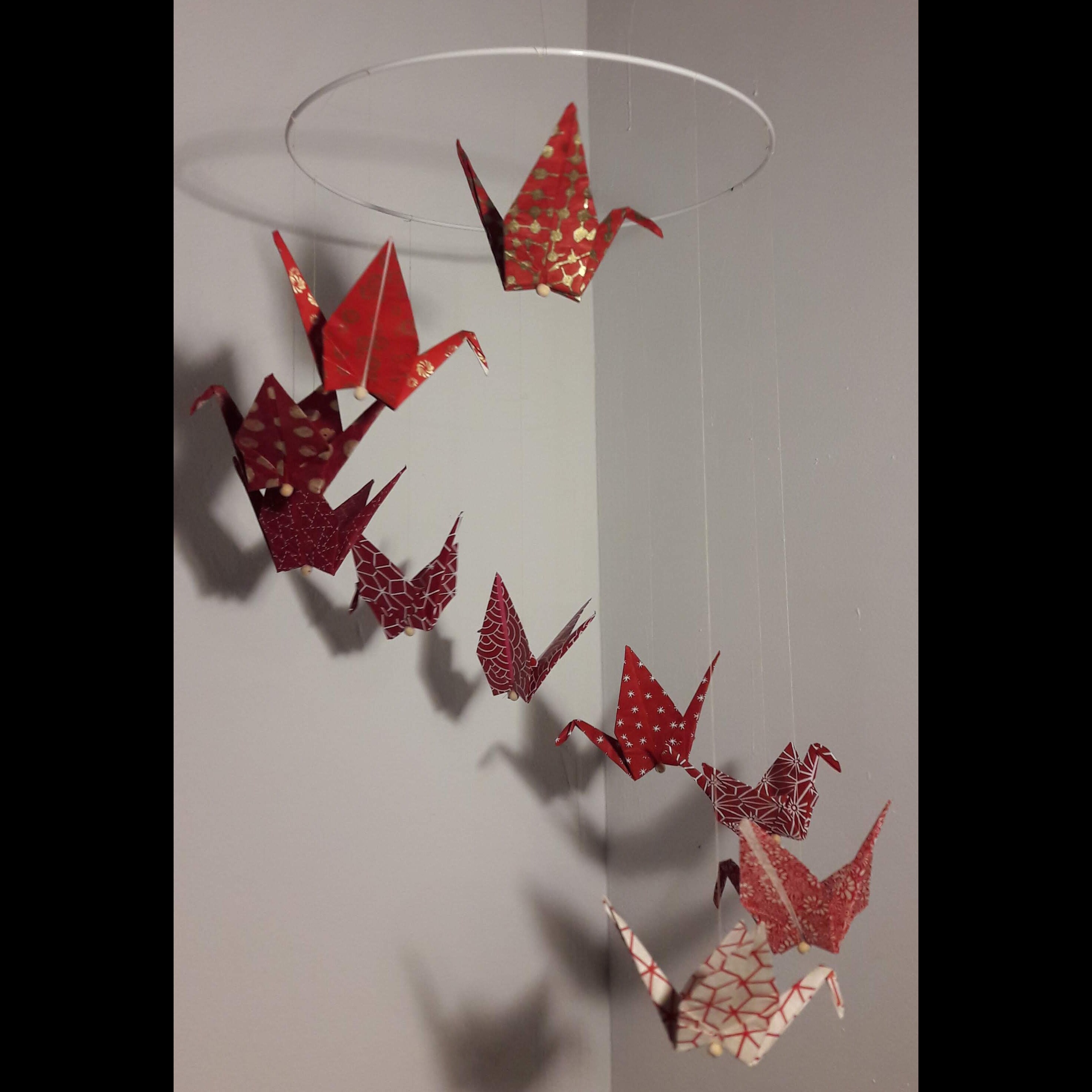 Mobile Origami Rouge