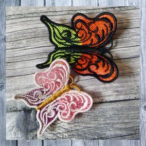 Embroidery pattern lace, lace butterflies, FSL butterfly, machine embroidery, 10x10 frame, spring decoration, Easter embroidery