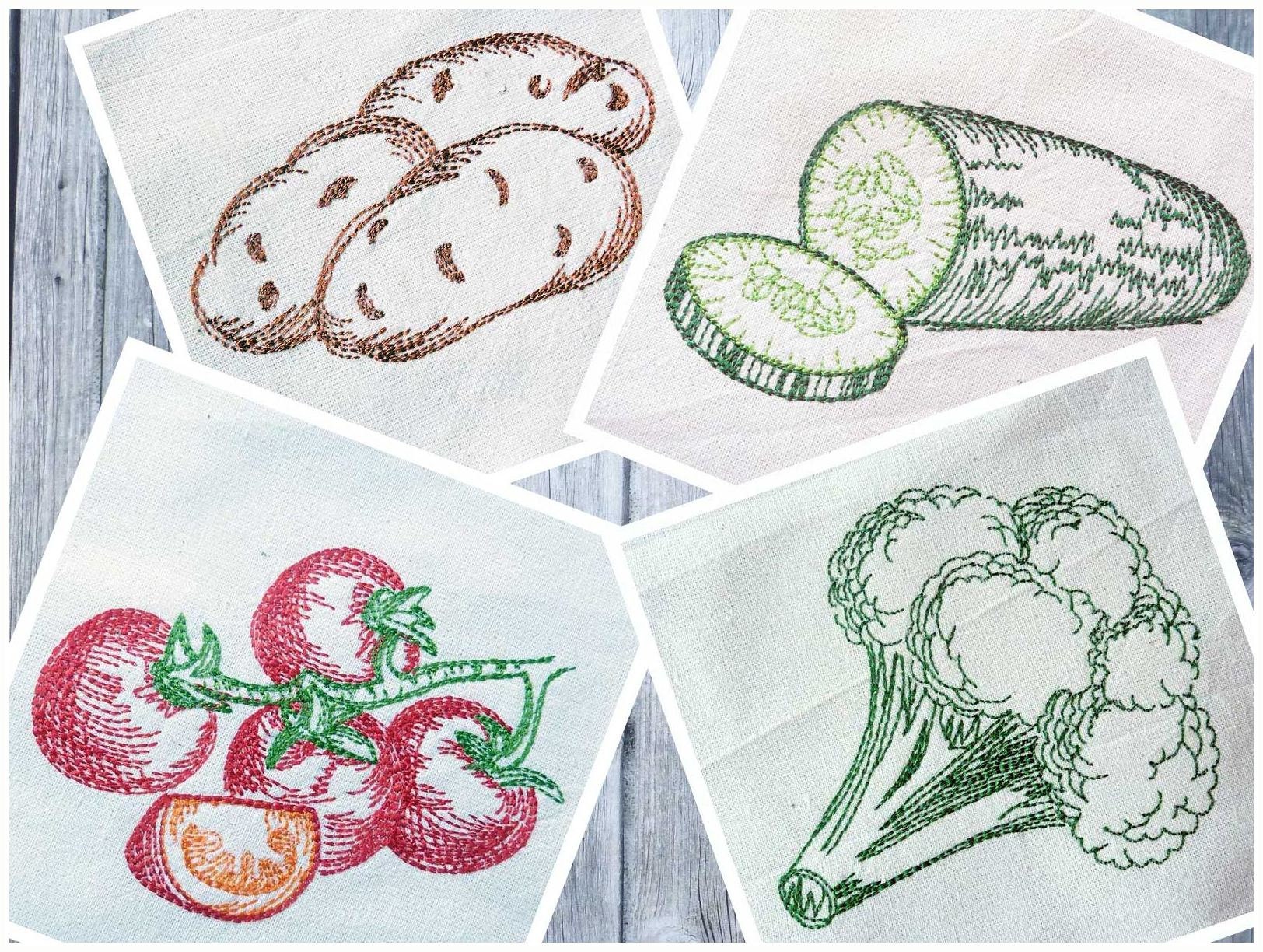 Free Vegetable Embroidery Designs Free Vegetable Embroidery Designs
