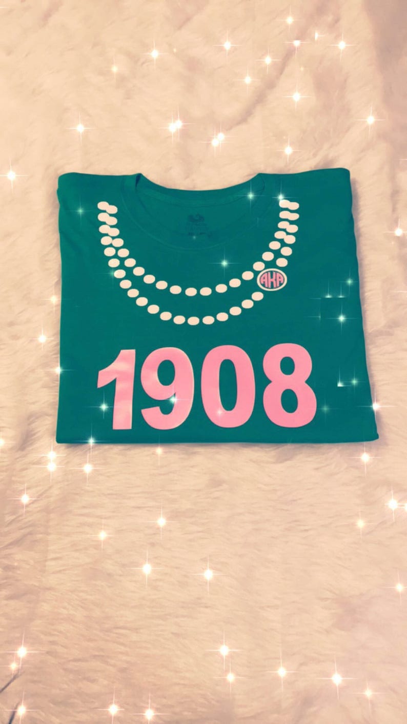 aka shirt with pearls