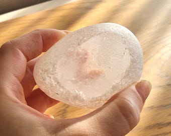 Bergkristall Ema Egg: Seher Stein Träumer Kristall für Meditation