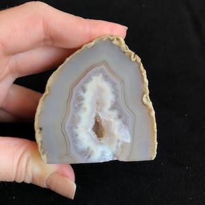 Banded Agate Druzy Geode, Crystal Geode