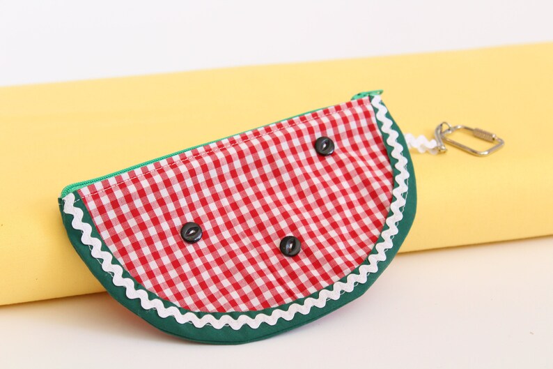PDF Sewing pattern Watermelon coin purse with key chain DIY | Etsy