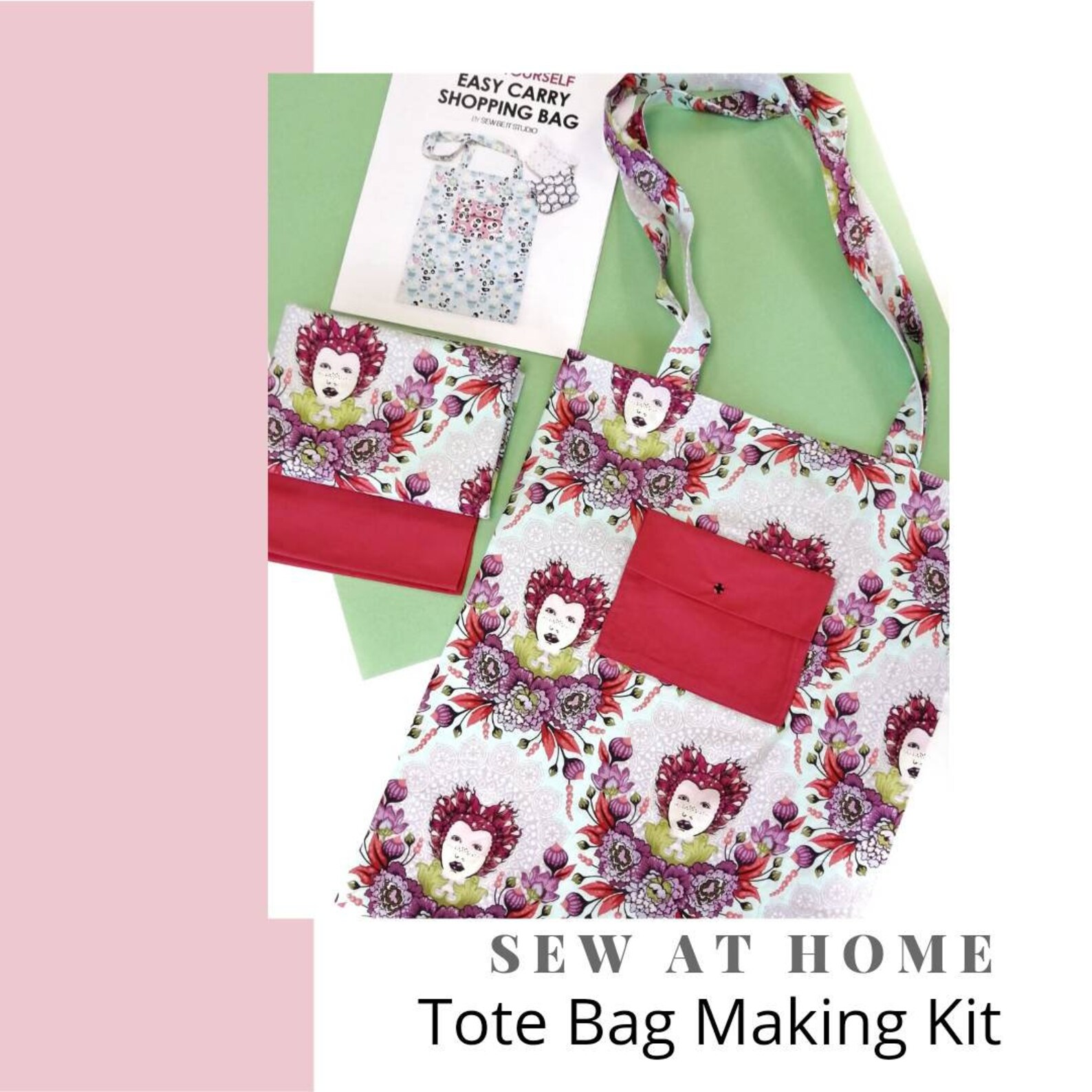 Tote Bag Making Kit Sewing kit DIY shopping kit Sewing Etsy