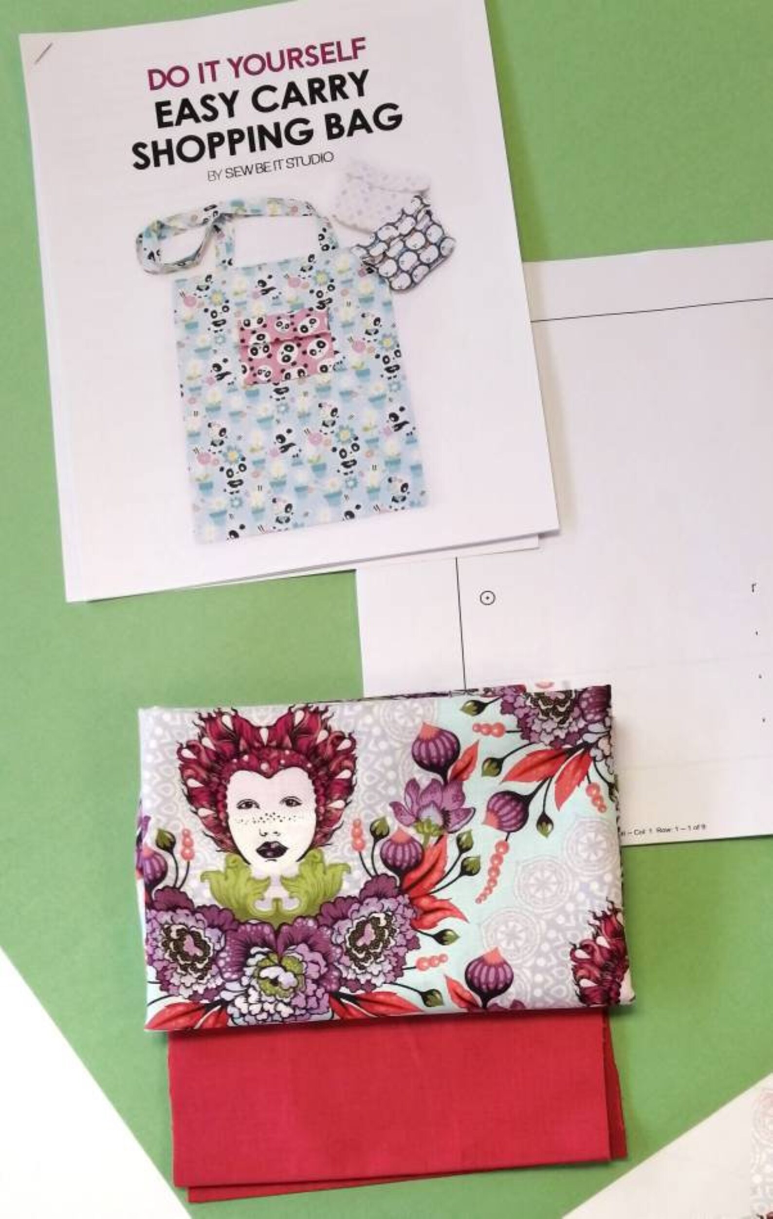 Tote Bag Making Kit Sewing kit DIY shopping kit Sewing Etsy