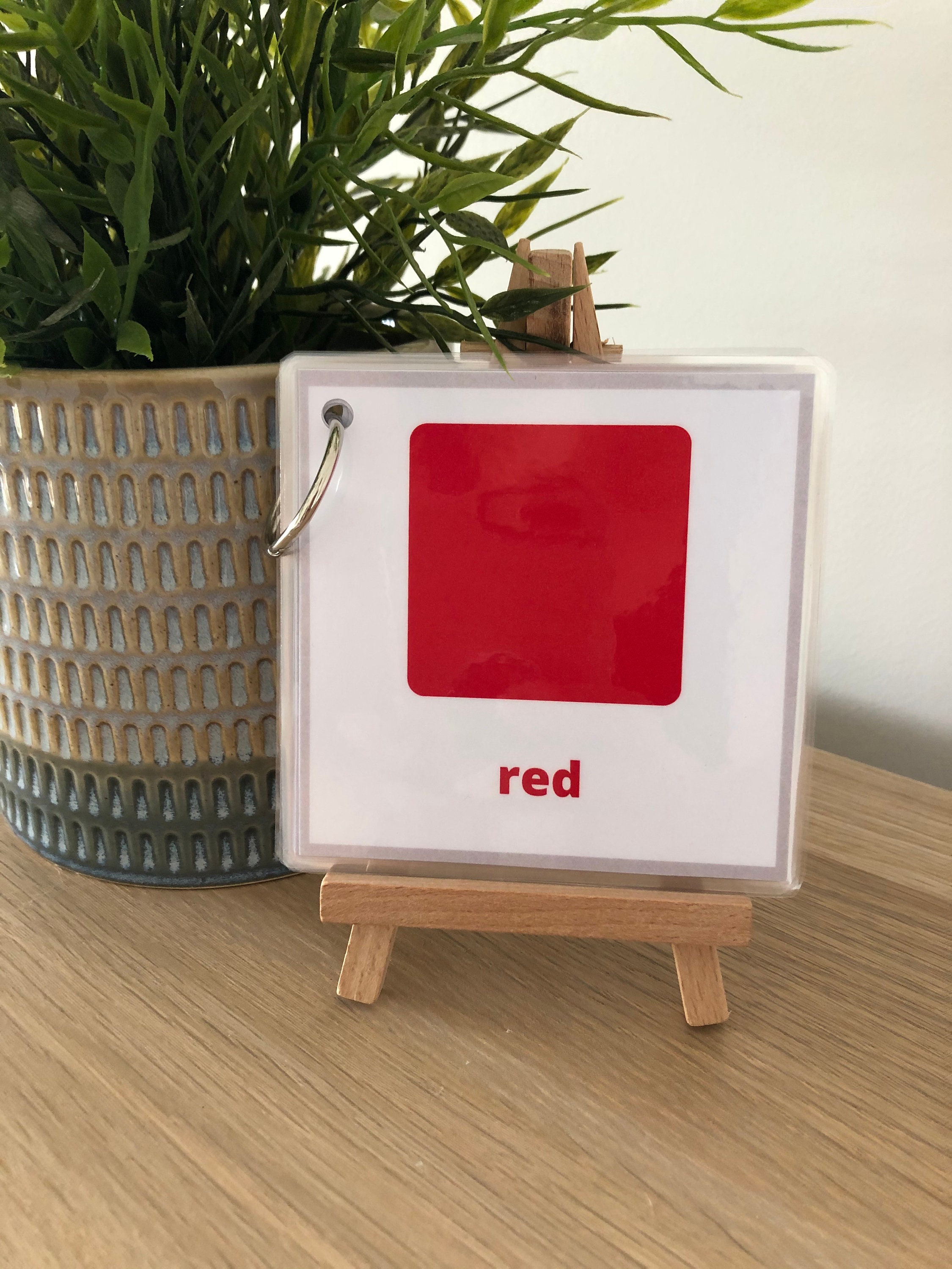 Printable Colour Flashcard Ring Toddler Etsy