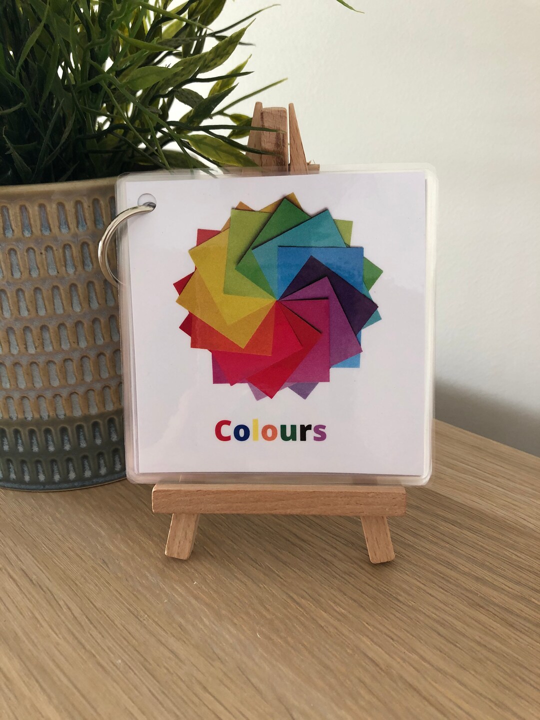 Printable Colour Flashcard Ring Toddler Etsy