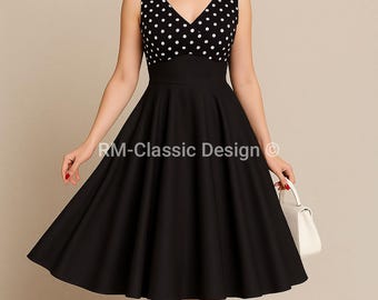 Rockabilly 50er Jahre Petticoat Swing Kleid Gr. 40 NEU