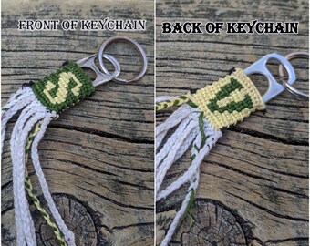 Custom Doubled-sided Monogrammed Keychain