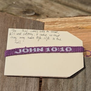 John 10:10 Faith Based Bracelet