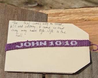 John 10:10 Faith Based Bracelet