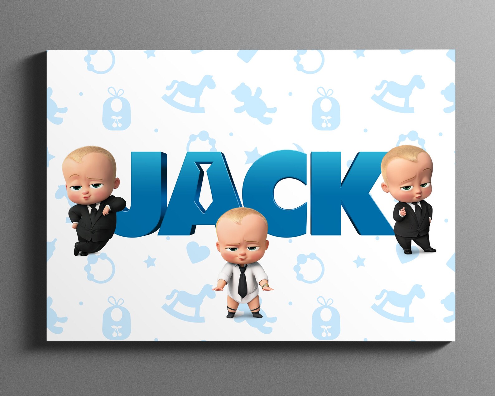 The Boss Baby Digital Printable Custom Name Art / Personalized Etsy