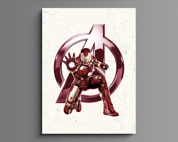 Avengers Wall Art Superhero Nursery Print Set Boys Bedroom Etsy etsy