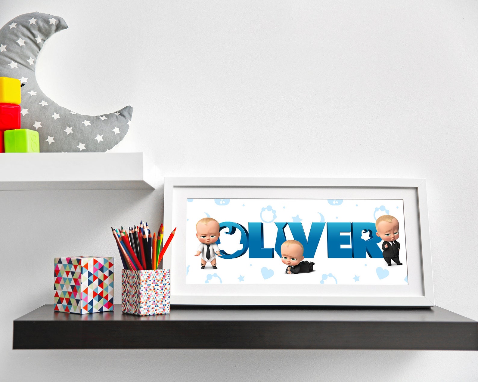 Boss Baby Name Art / the Boss Baby / Boss Baby Nursery Decor / Etsy UK