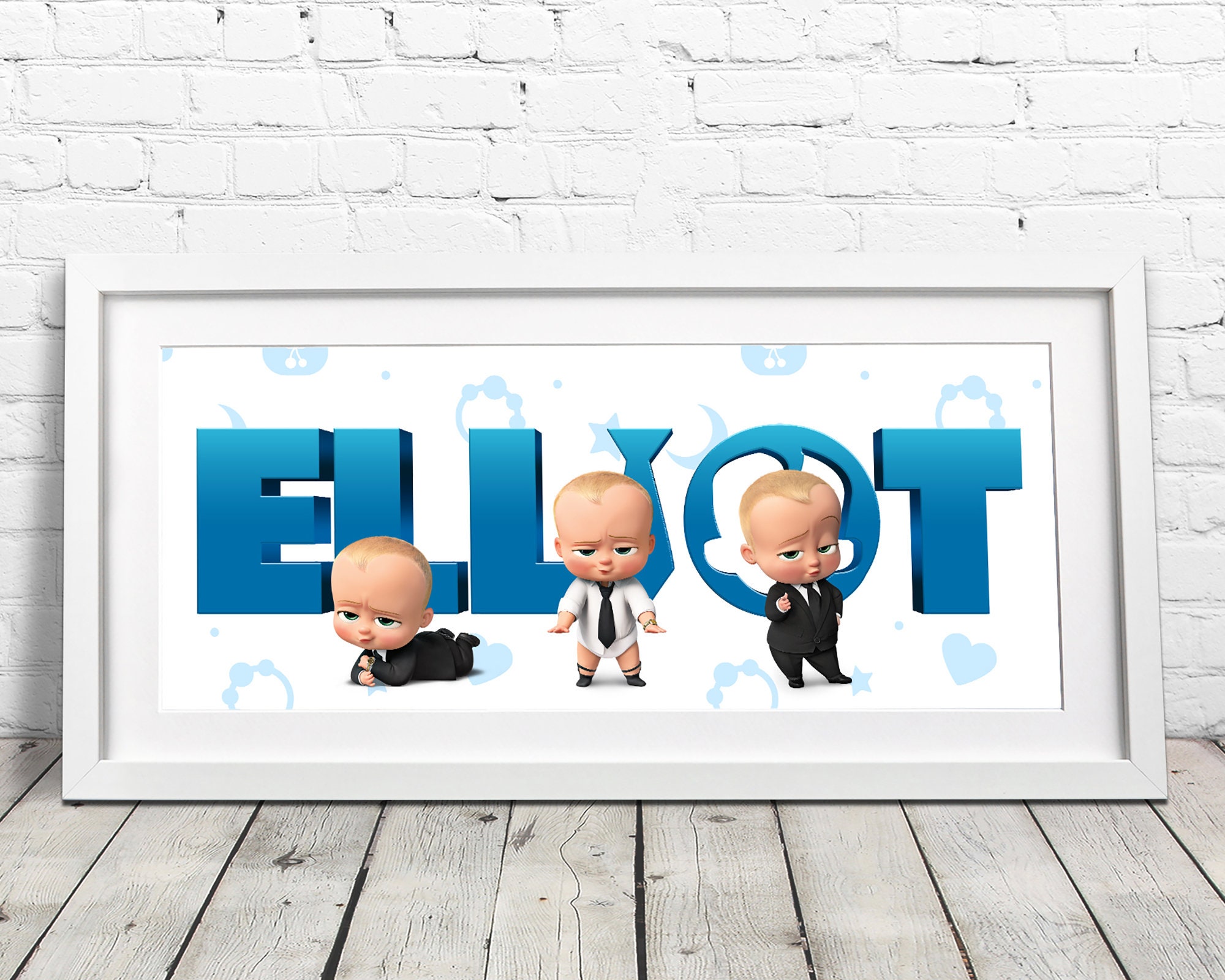 Boss Baby Name Art / the Boss Baby / Boss Baby Nursery Decor / Etsy