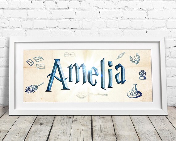 Harry Potter Personalised Any Name Picture Print Decor Gift Kids Boys Girls Harry Potter Personalised Any Name Picture Print Decor Gift Kids Boys Girls