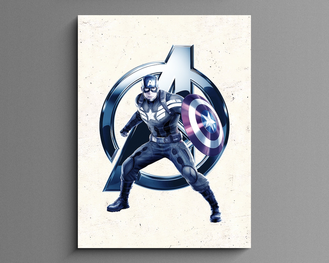 Avengers Wall Art / Superhero Nursery Print Set / Boys Bedroom Etsy