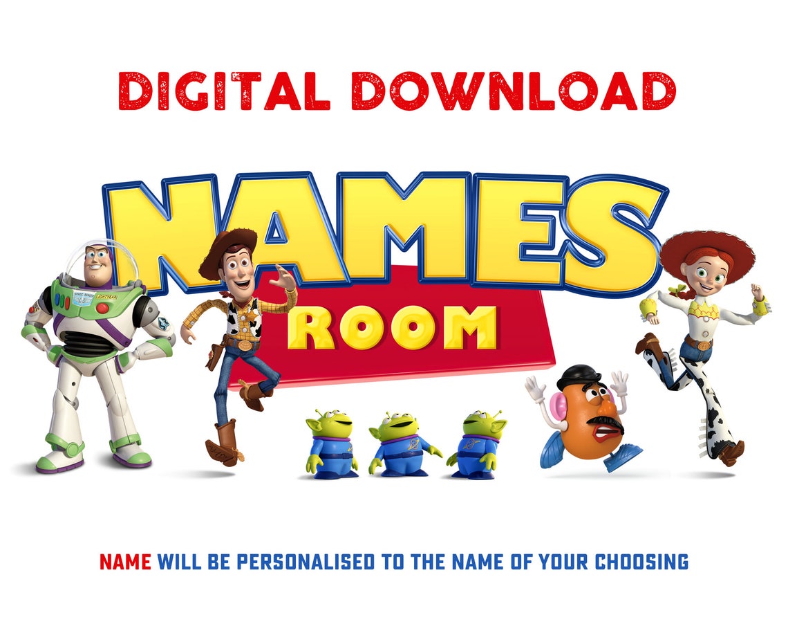 Toy Story Name Tag Pack Etsy vrogue.co