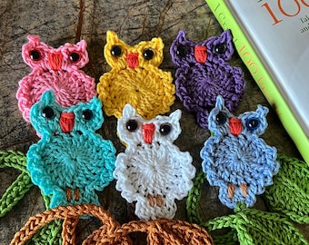 Crocheted Owl Bookmarker, Owl Bookmark, Teacher Appreciation Gift, Book Lover, Book Accessories, Gifts, Planner, Card Insert