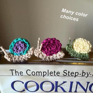 Crocheted Snail Bookmarker, Scented Bookmark, Book Club Gift, Teacher Appreciation Gift, Book Lover Gift, Book Accessories, Unique Gifts