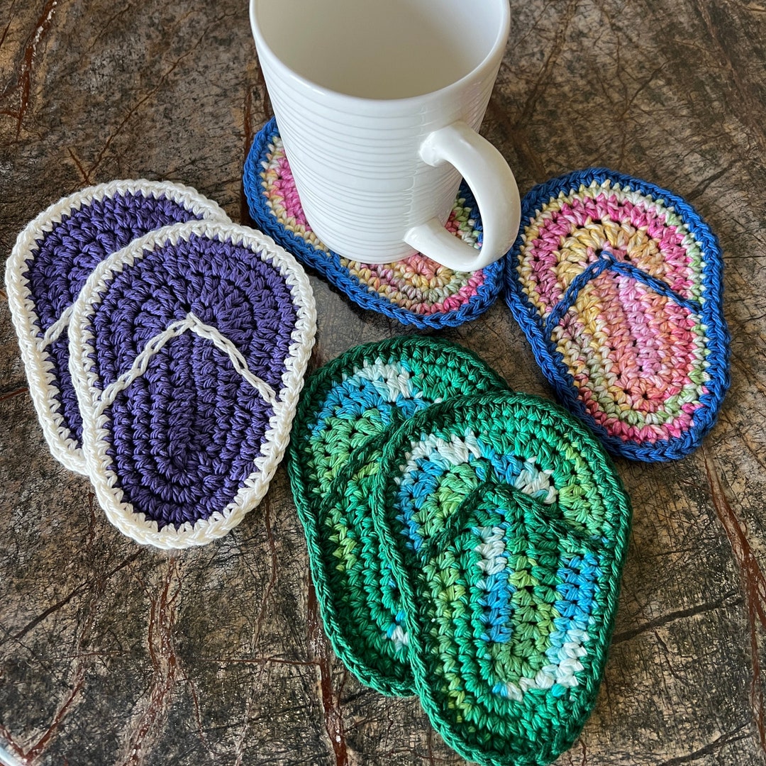Flip Flop Coasters Set of 2 Coasters Beach Coasters Gift Etsy