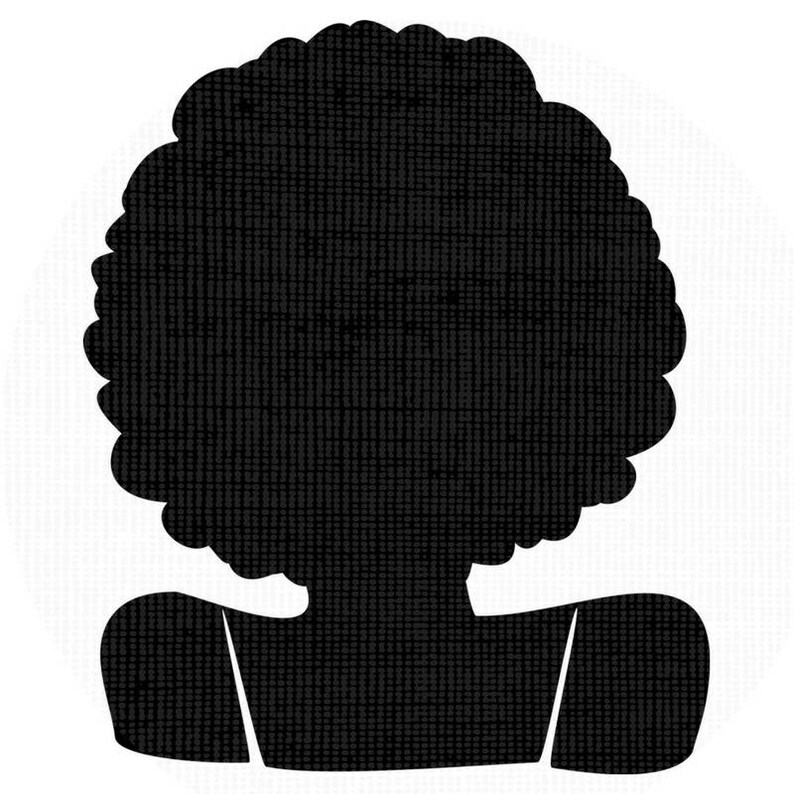Download Afro svg Silhouette clip art Afro curly natural Hair PNG ...